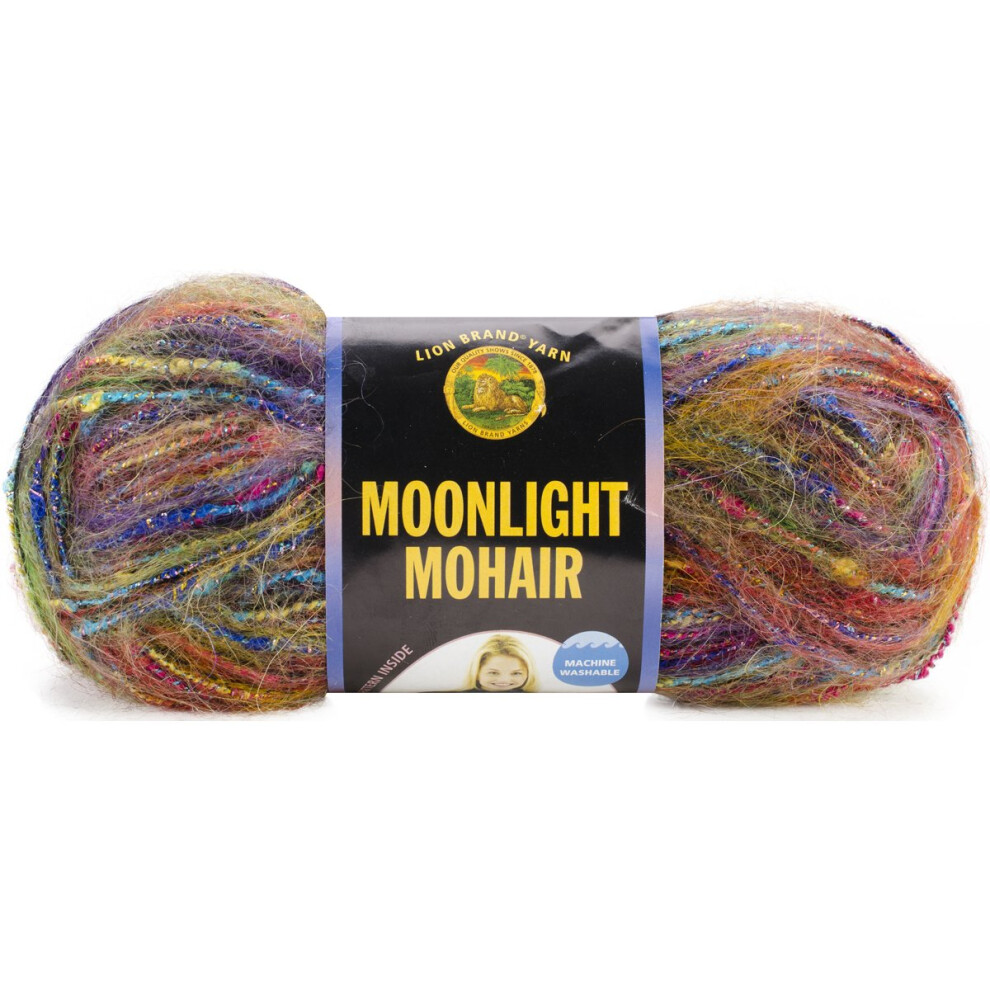 Lion Brand Moonlight Mohair Yarn  Rainbow Falls