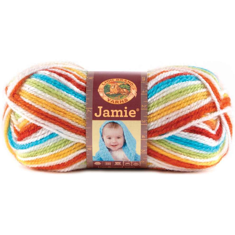 Lion Brand Yarn 881205 Jamie Yarn  Caribbean Stripes