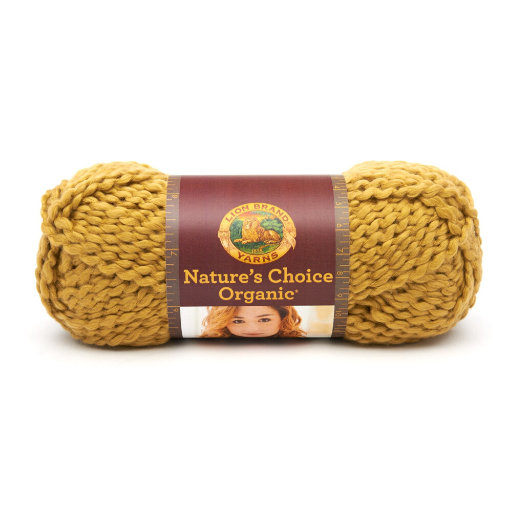 Lion Brand Yarn 480174C Natures Choice Organic Cotton Yarn  Olive