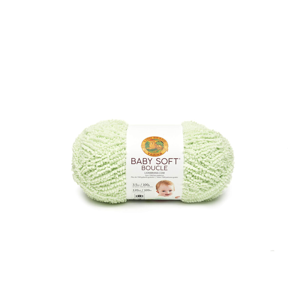 Lion Brand Yarn Baby Soft Boucle Yarn  Sprout