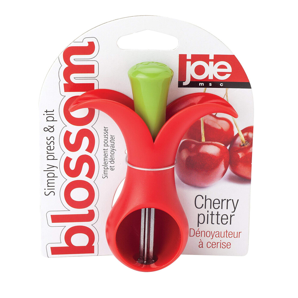 Joie Blossom Cherry Pitter  Red and Green  1 Count