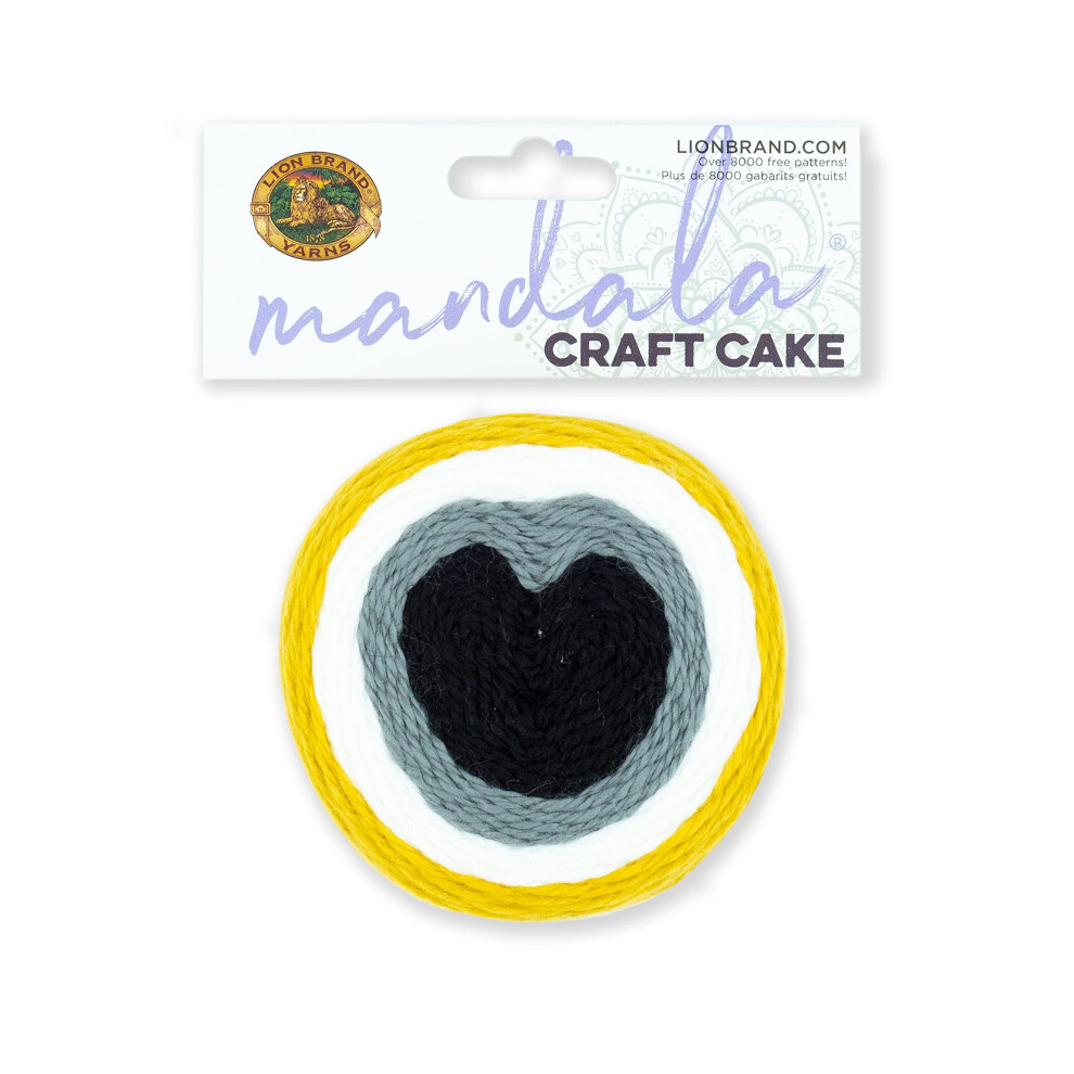 Lion Brand Yarn Mandala Craft Cake Yarn  1 Count Pack of 1  Black Tie