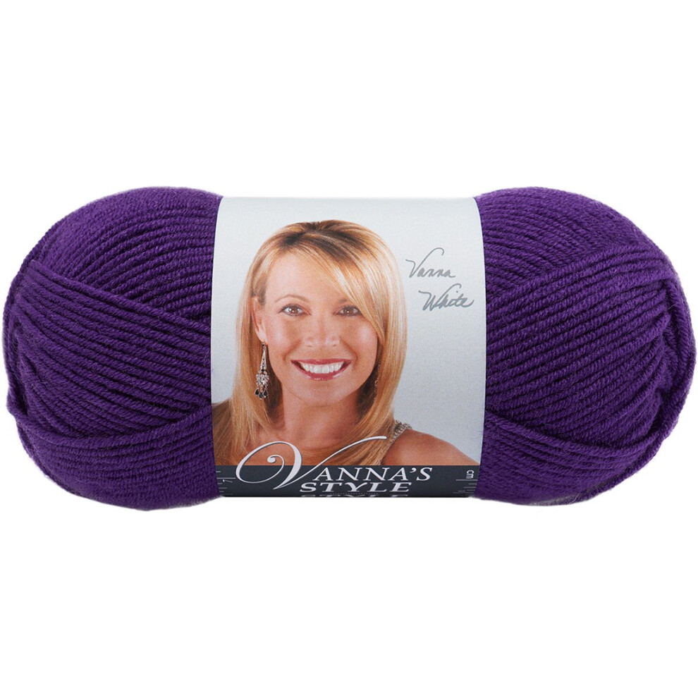 Lion Brand Yarn 867147 Vannas Style  Purple