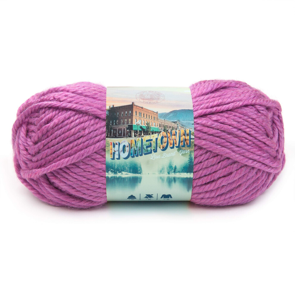 Lion Brand Yarn Hometown Yarn  1Pack  Palm Bay Orchid