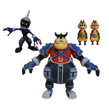 Diamond Select Toys Kingdom Hearts Select Series 2: Pete, Chip & Dale, & Soldat Actionfigur Set, Modell: SEP178689