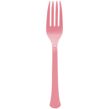 Amscan 8017.109 Fourchettes en plastique roses premium, 50 unités