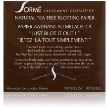 Sorme' Behandlungs-Kosmetik Blotting-Papier, Teebaum, 0,5 oz.