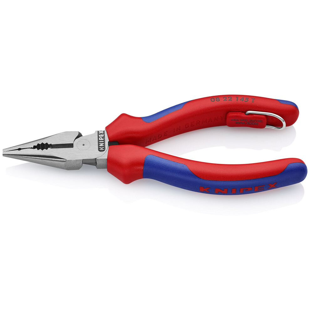 KNIPEX Tools  NeedleNose Combination Pliers  MultiComponent  Tethered Attachment 0822145TBKA