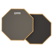Evans RealFeel  Drum Practice Pad  Drum Pad  Drummer Practice Pad  Gum Rubber  Neoprene  2 Sided  12 Inch
