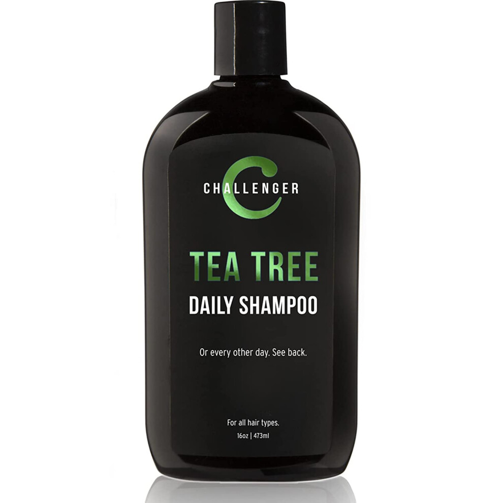 Challenger Teebaum-Shampoo | Duschprodukt Fr Mnner | Bei Juckender Und Trockener Kopfhaut | Entfernt Schmutz Und Le | Sulfatfrei | Arganl, Bi-image