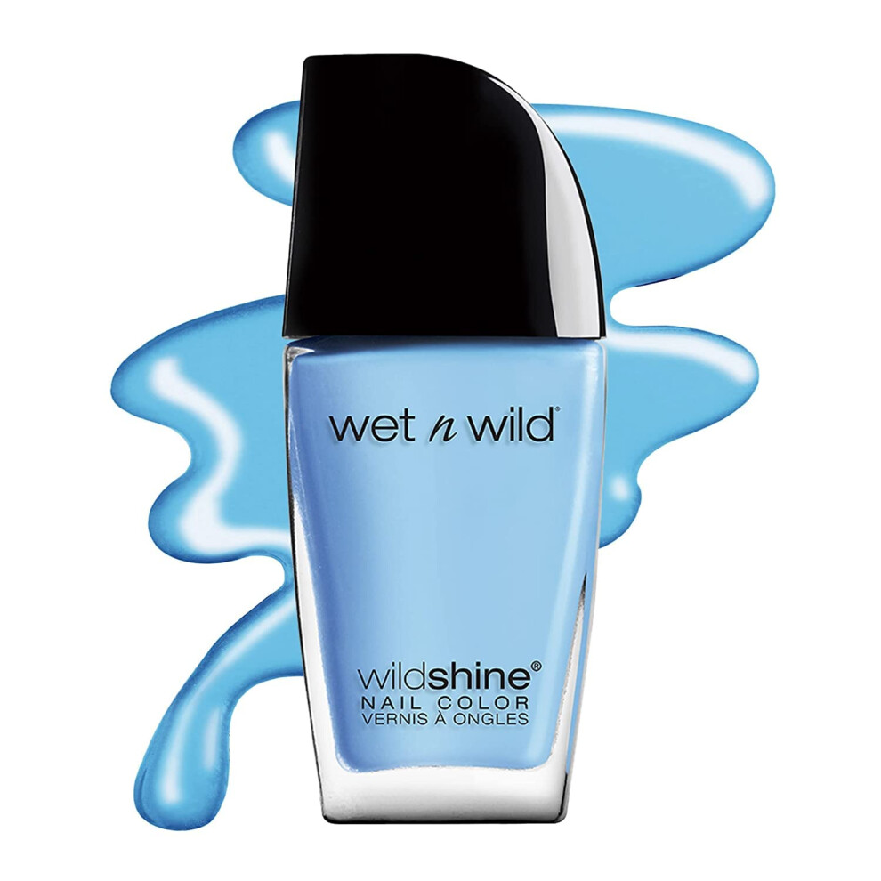 wet n wild Wild Shine Nail Polish  Light Blue Putting on Airs  Nail Color