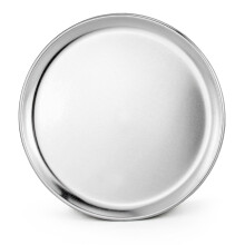 New Star Foodservice 51018 Aluminiowa forma do pizzy przeznaczona do restauracji Blacha do pieczenia w stylu Coupe, 10 cali, 6 szt.
