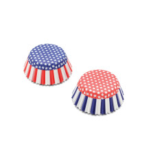 Fox Run Patriottische Papieren Muffin en Cupcake Vormpjes, Set van 50, Standaard Maat