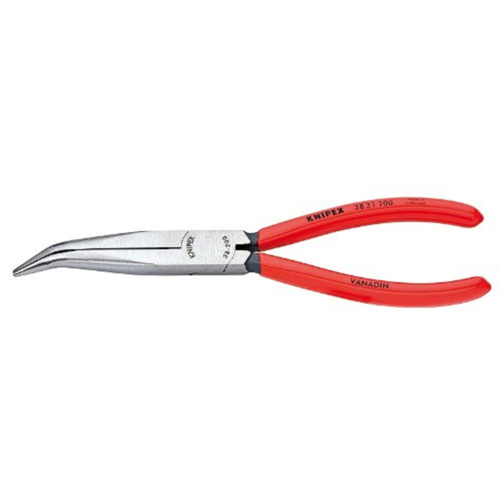 KNIPEX Long Nose 40 Angled Pliers wout Cut  Red