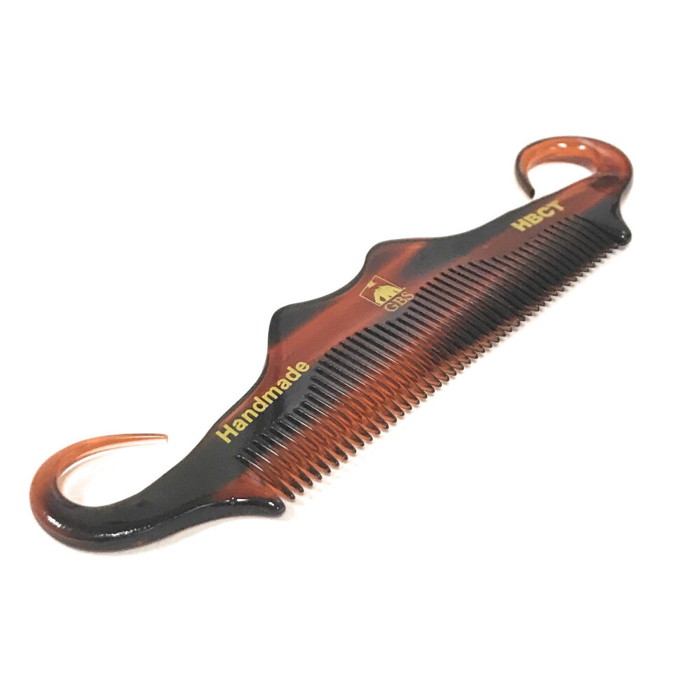 G.b.s Unisex Gbs Handmade Cellulose Acetate Grooming Mens Mustache Comb