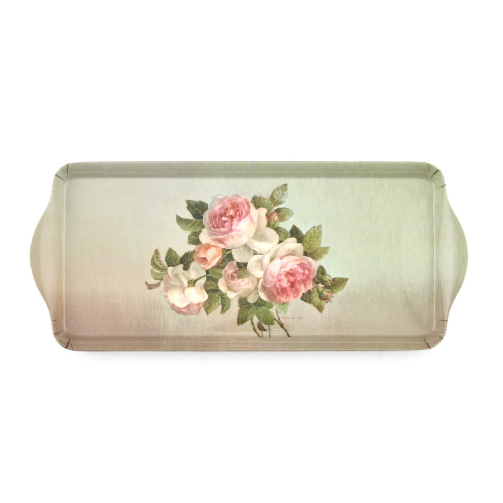 Pimpernel Antique Roses Collection Sandwich Tray  Serving Platter  Crudit   and Appetizer Tray for Indoor and Outdoor use  Ma