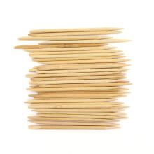 BambooMN 11cm 4mm nagelriemschuivers/nagelriemverwijderaar bamboe houten stok 100 stuks | Ideaal voor doe-het-zelf-bruiloftnagels