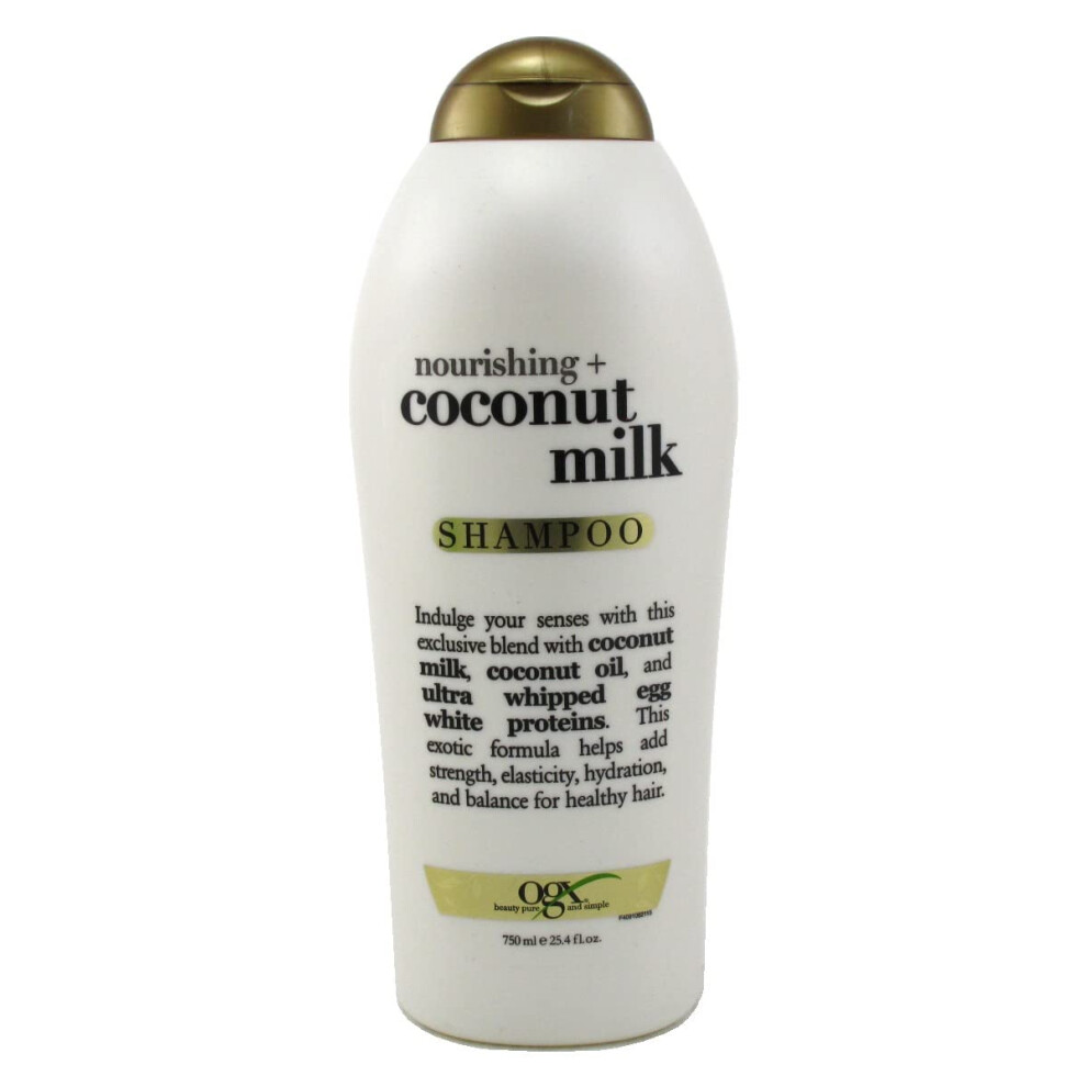 OGX Nourishing Shampoo  Coconut Milk  Salon Size  2 254 Ounce Bottle  Paraben Free  Sulfate Free  Sustainable Ingredients  Hy