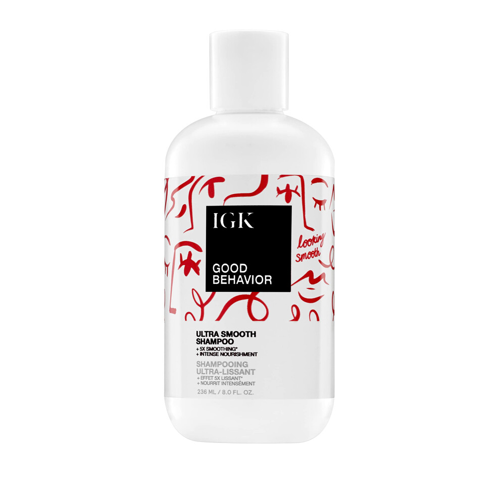 Igk Good Behavior Ultra Smooth Shampoo Frizz Control Hydrates Shine Vegan Cruelty Free 8 Oz