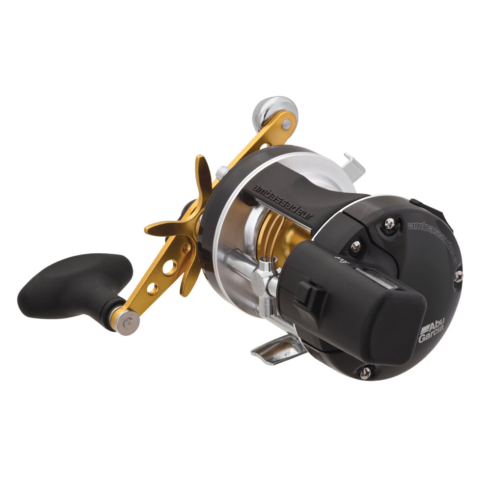 Abu Garcia Ambassadeur Line Counter Conventional Reel  Size 6500 1120894  Carbon Fiber Star Drag  Max of 15lb  68kg  Machine