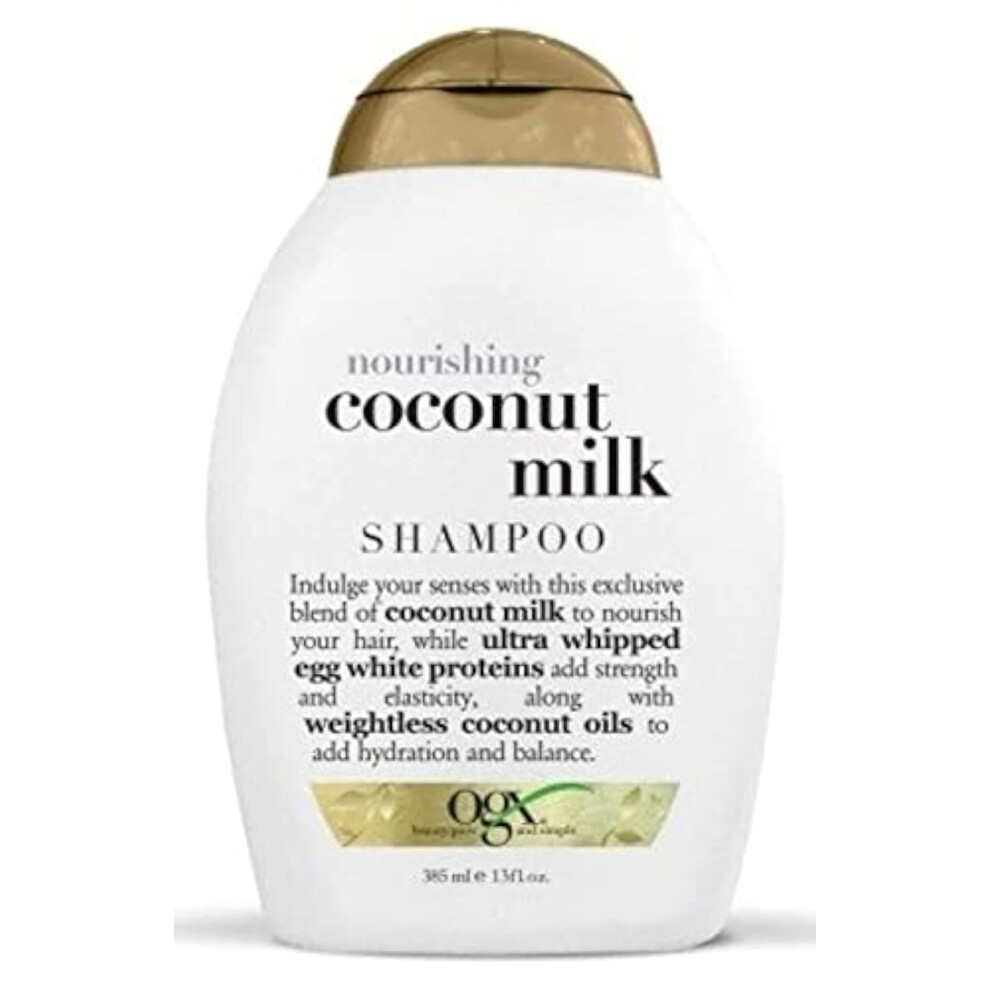 Ogx Nourishing Shampoo  Coconut MIlk  13 oz  2 pk