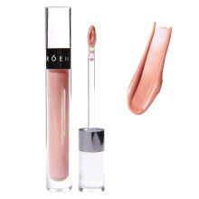 ROEN Natural Kiss My Liquid Lip Balm Shimmer Vegan CrueltyFree Clean Makeup RUMOR Shimmery Light Pink
