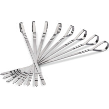 Accessoire Napoleon 70015 - Huit Brochettes Multifonctionnelles en Acier Inoxydable - Accessoire de BBQ Premium