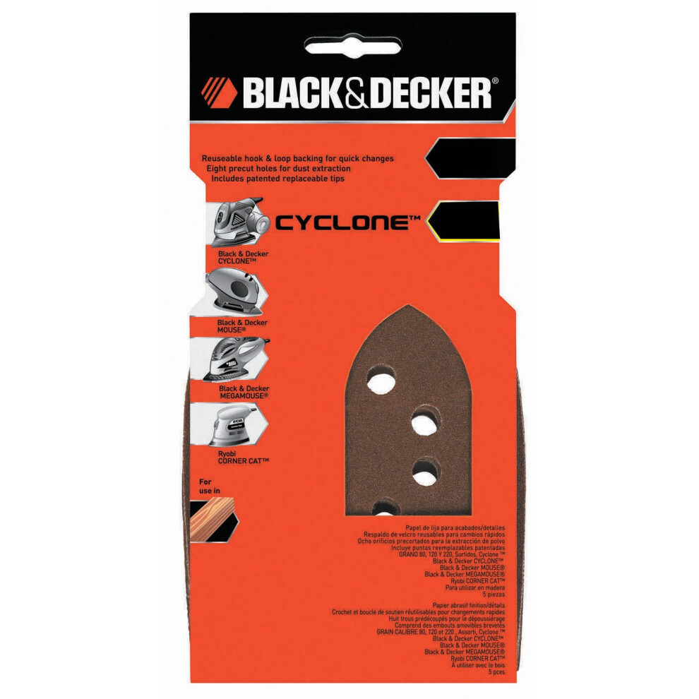 Black  Decker 74671 Mega Mouse Paper Coarse  80Grit