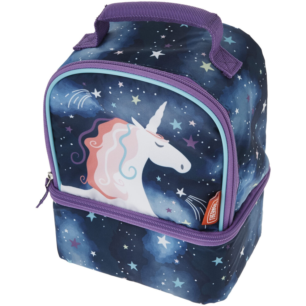 THERMOS NonLicensed Dual Compartment Lunch Box  Space Unicorn