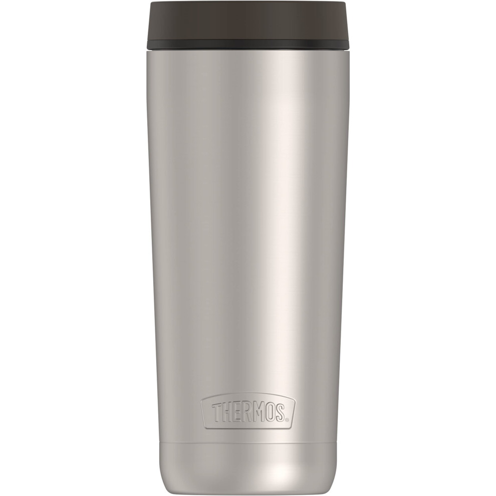 THERMOS ALTA SERIES Stainless Steel Tumbler 18 Ounce  Matte SteelEspresso Black