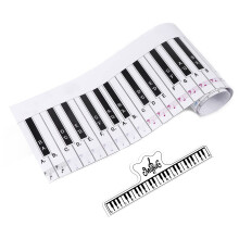 Benbo 88 Key Keyboard Piano Finger Simulare Practica Practica Ghid didactica Nota Nota cu 1 Clip de muzica Portabil portabil Electroan Electronic