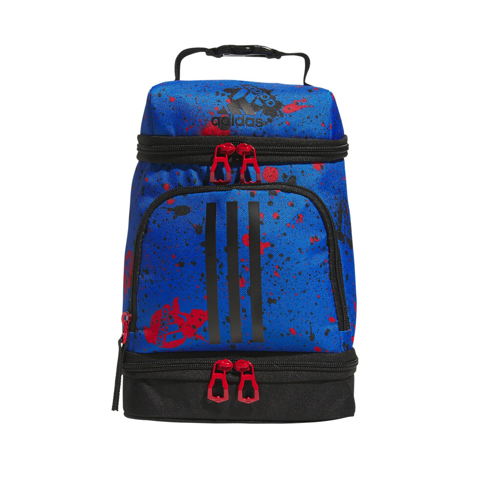 adidas Excel 2 Insulated Lunch Bag  Splatter Bright RoyalBlackBetter Scarlet  One Size