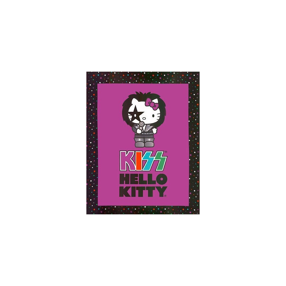 Kiss  Hello Kitty The Starchild Fabric Panel 35 X 44