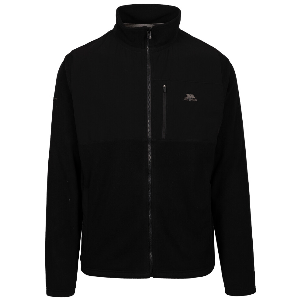 (XXXL, Black) Trespass Mens Zip Fleece Airtrap AT100 Falkenham