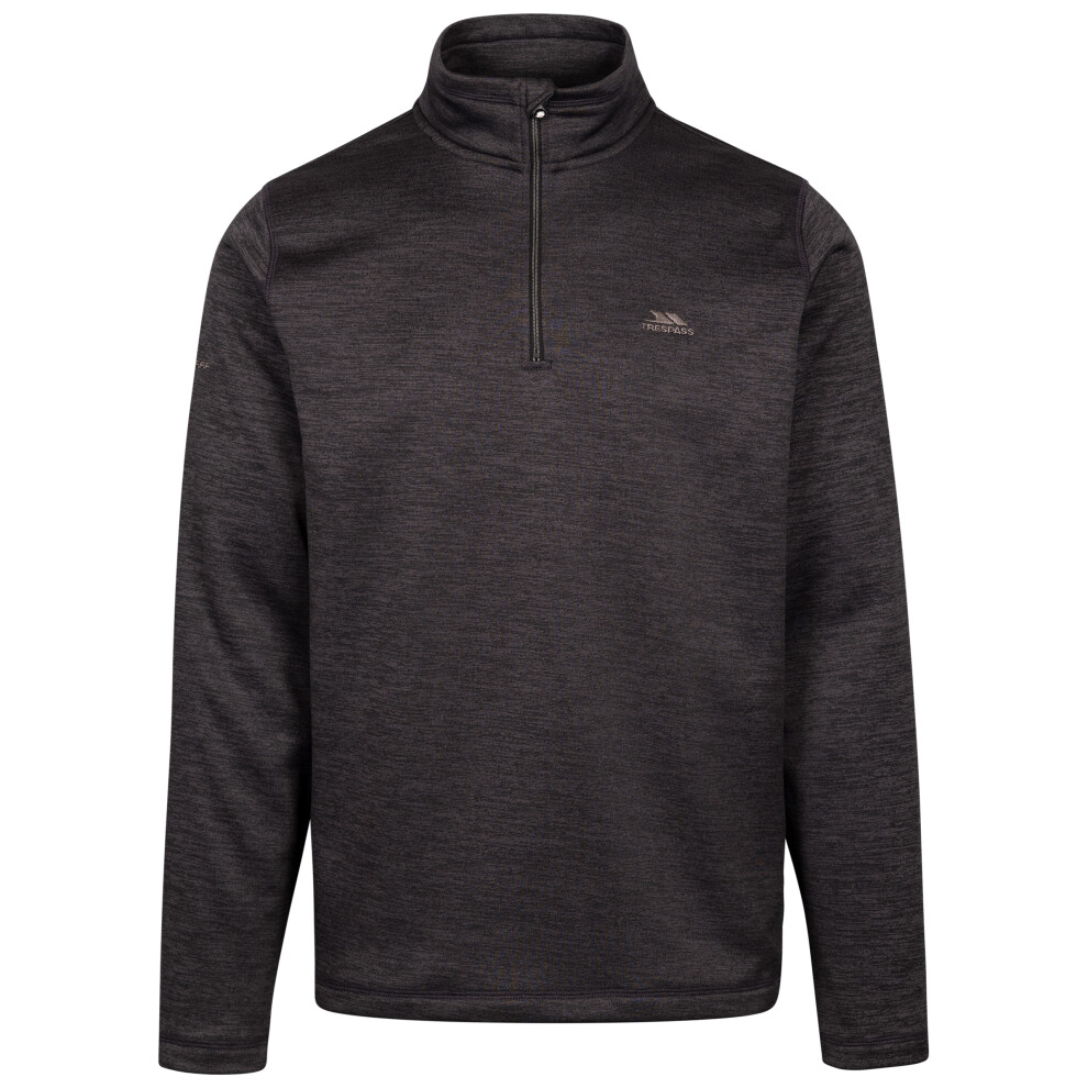 (L, Black Marl) Trespass Mens Anti-Pilling Fleece AT200 Frimley