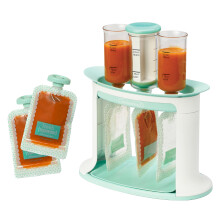 Infantino Squeeze Station for Homemade Baby Food Pouch Filling Station for Puree Food for Babies and Toddlers Dishwasher Safe