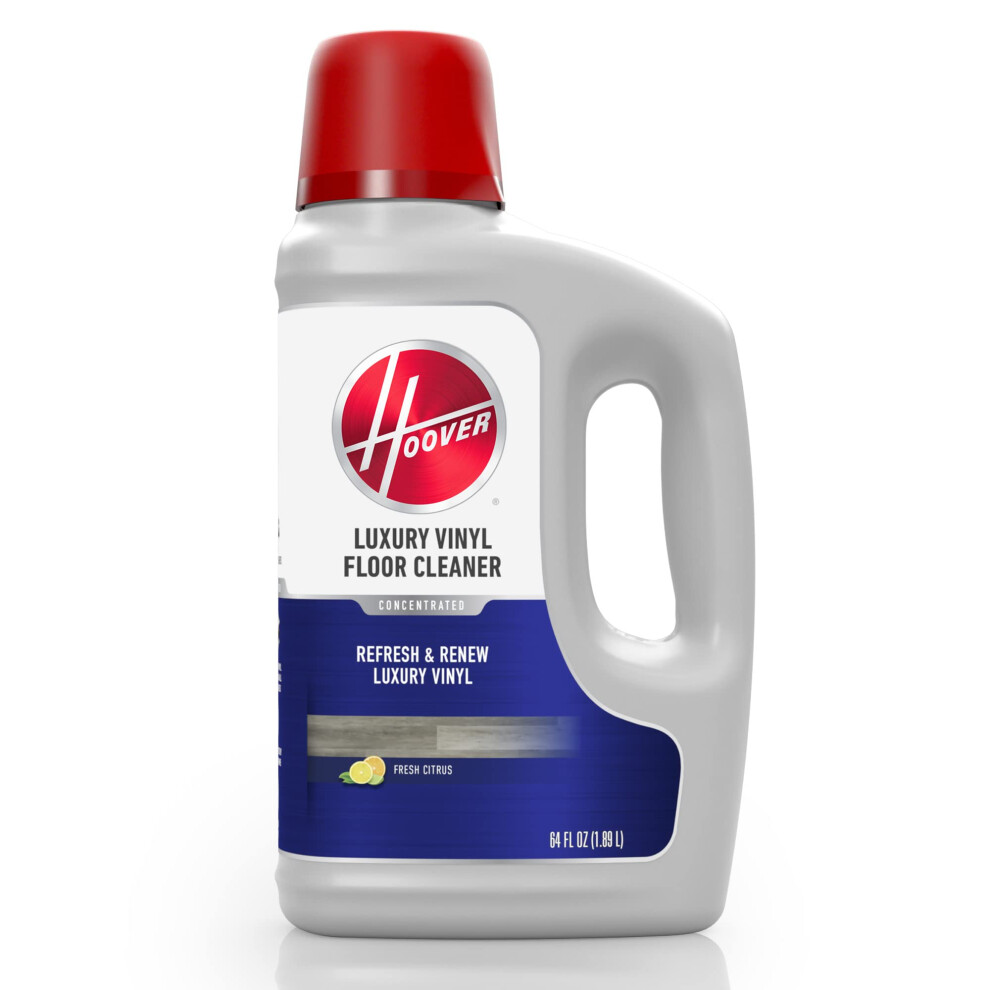 Hoover Luxury Vinyl Hard Floor Solution  Concentrated Cleaning Solution for Hard Floor Machines  64 oz  AH31454