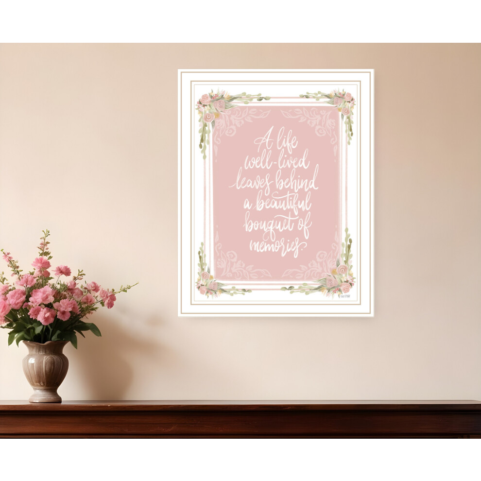 Impression Murale Encadr?E Blanche ? Une Vie Bien V?Cue ?-image