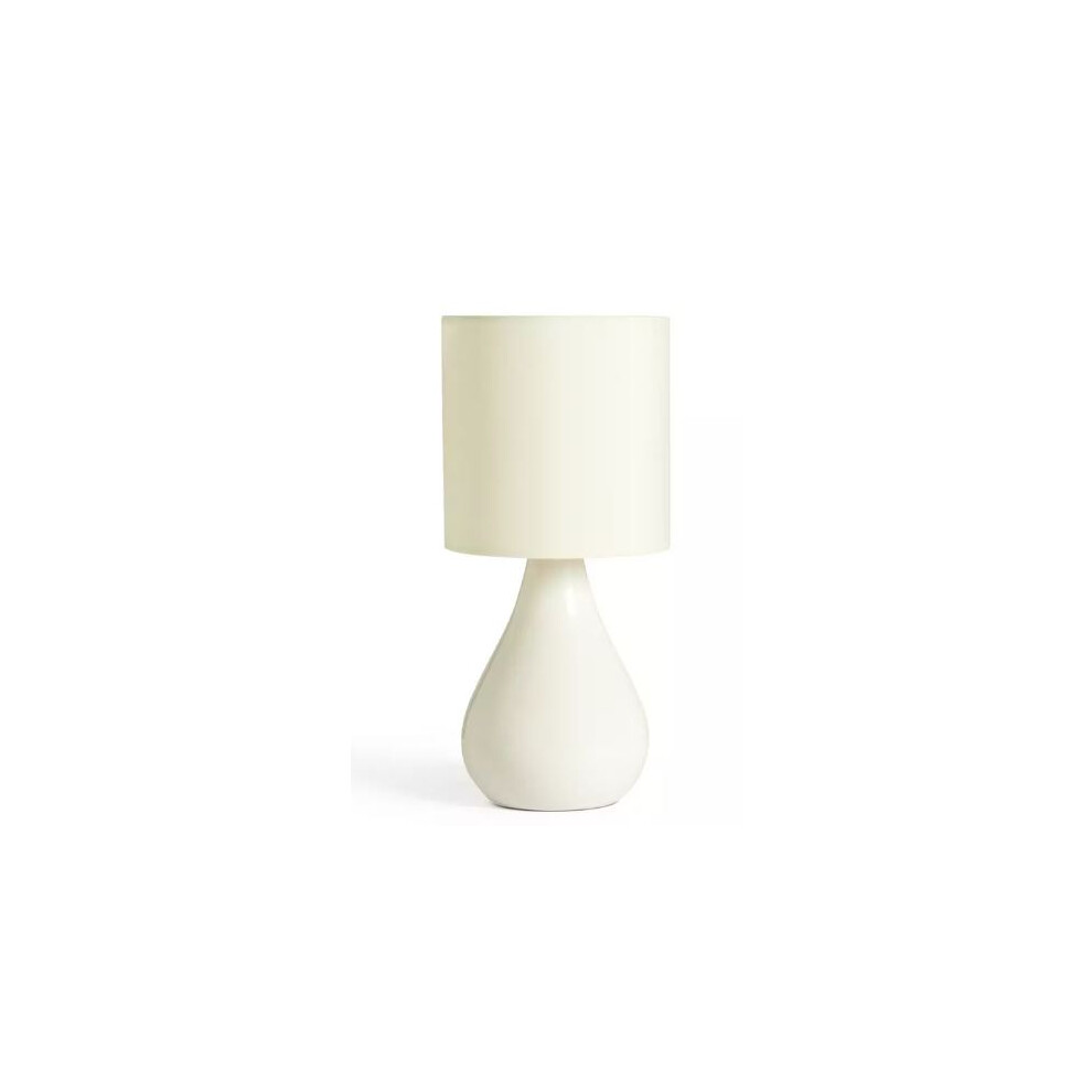 Ra-Homestore Cream New Simple Ceramic Table Lamp With Distinctive Teardrop Shape.