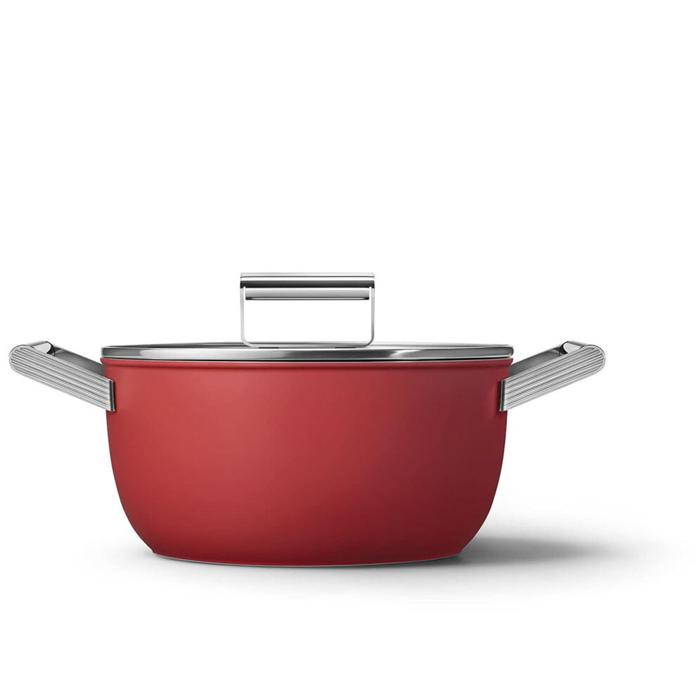 Smeg Red 5Quart 95Inch Casserole Dish with Lid