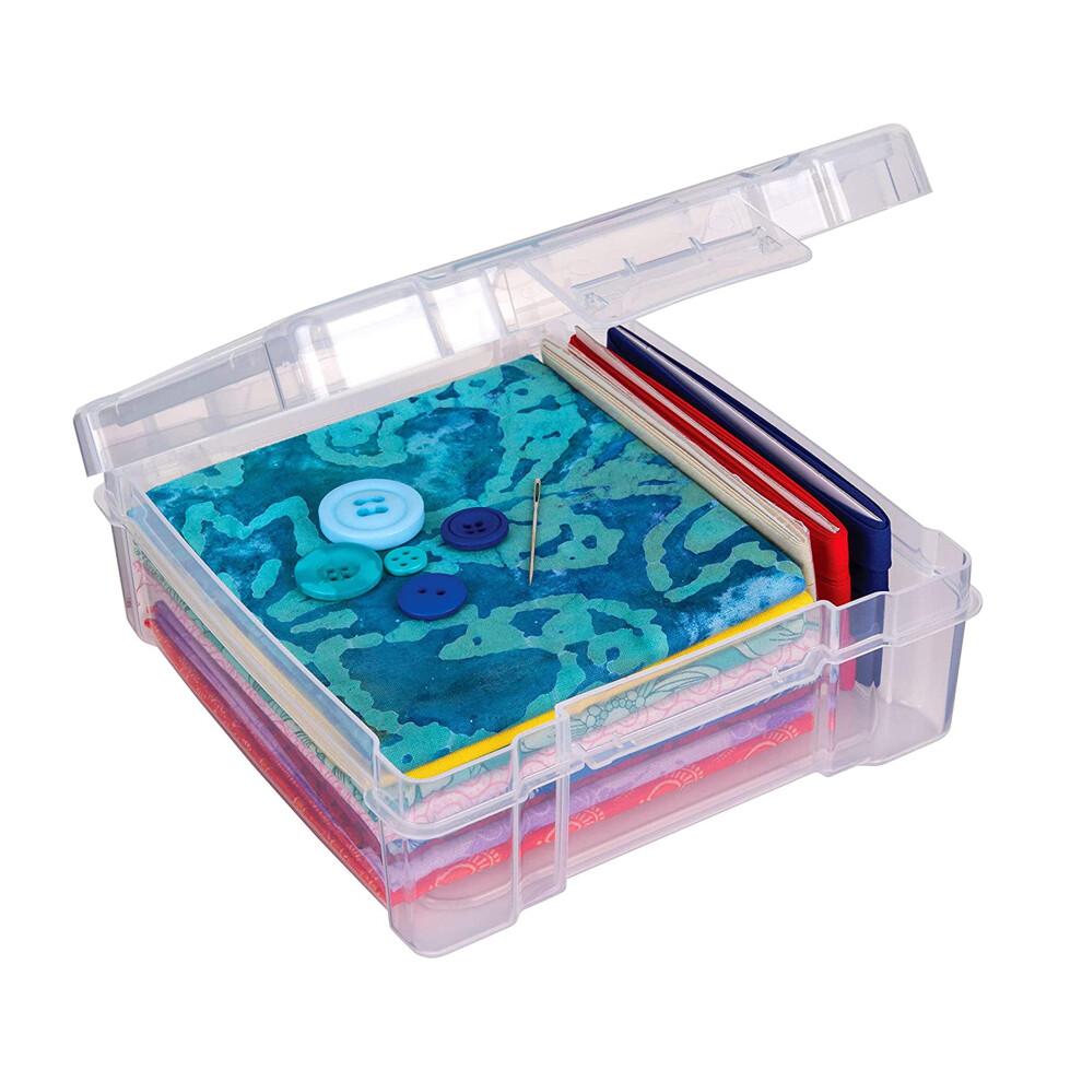 ArtBin 6953AB ClearView 6 x 6 Box Art  Craft Organizer  1 Plastic Storage Case  Clear