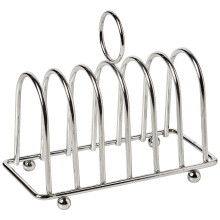 Apollo The HOUSEWARES Brand Chrome Toast Rack  6 Slice  Size 13x14x7cm  Chrome
