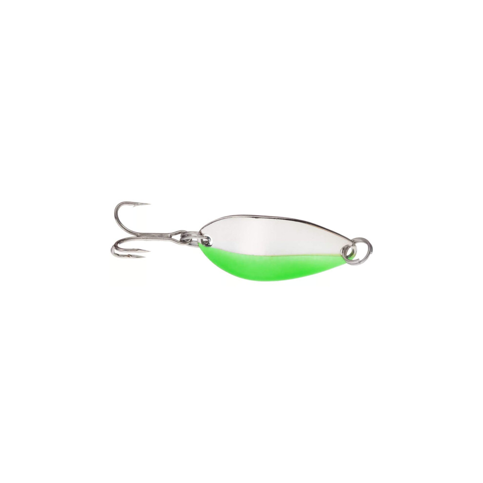 Acme Little Cleo Fishing Terminal Tackle  23Ounce  Nickel Chartreuse Stripe