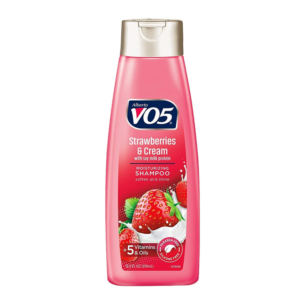 Moisture Milks Shampoo  125 Oz  Strawberries by Vo5 Pack of 2