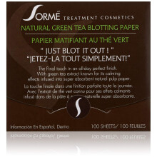 Sorme' Treatment Cosmetics Blotting-Papier, Grüner Tee, 0,5 oz.
