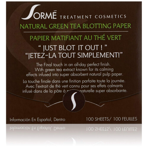 Sorme' Treatment Cosmetics Blotting-Papier, Grüner Tee, 0,5 oz.