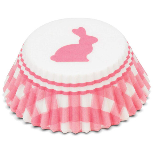 Fox Run Gingham Bunny Moules à Muffins et Cupcakes, Set de 50 Wrappers Standard