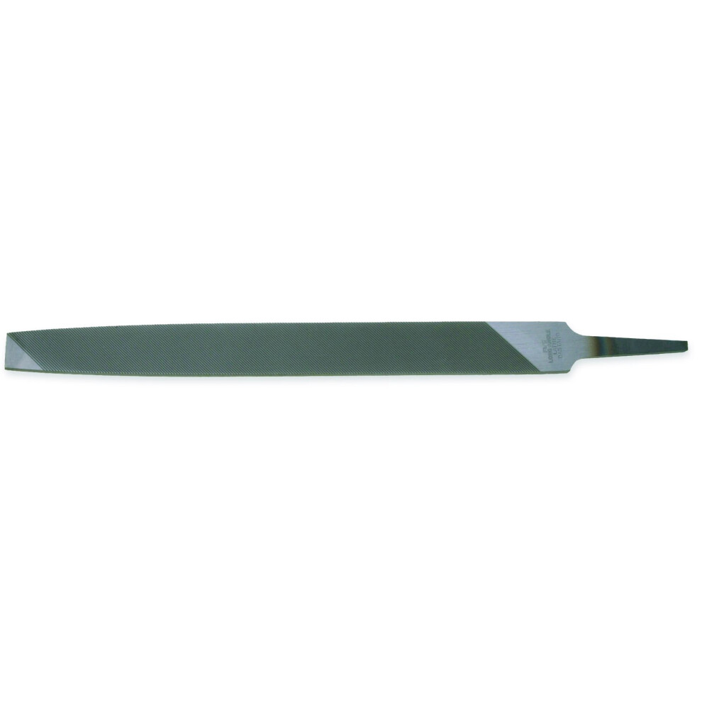 Nicholson  07851N Long Angle Lathe Hand File  American Pattern  Single Cut  Rectangular  Fine  12 Length