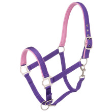 Tough 1 Nylon Padded Halter with Satin Hardware Purple Horse