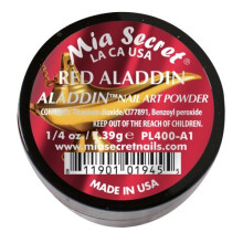 Polvere acrilica professionale Mia Secret - Barattolo da 1/4 oz della collezione Aladdin (scegli il tuo colore) (Rosso Aladdin)